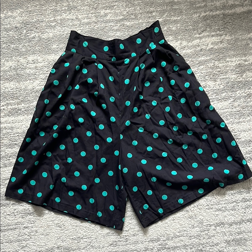 Vintage High Waisted Polka Dot Women's Shorts